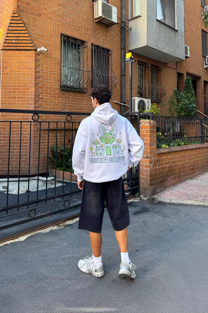 Crooked Tongues Baskılı Hoodie