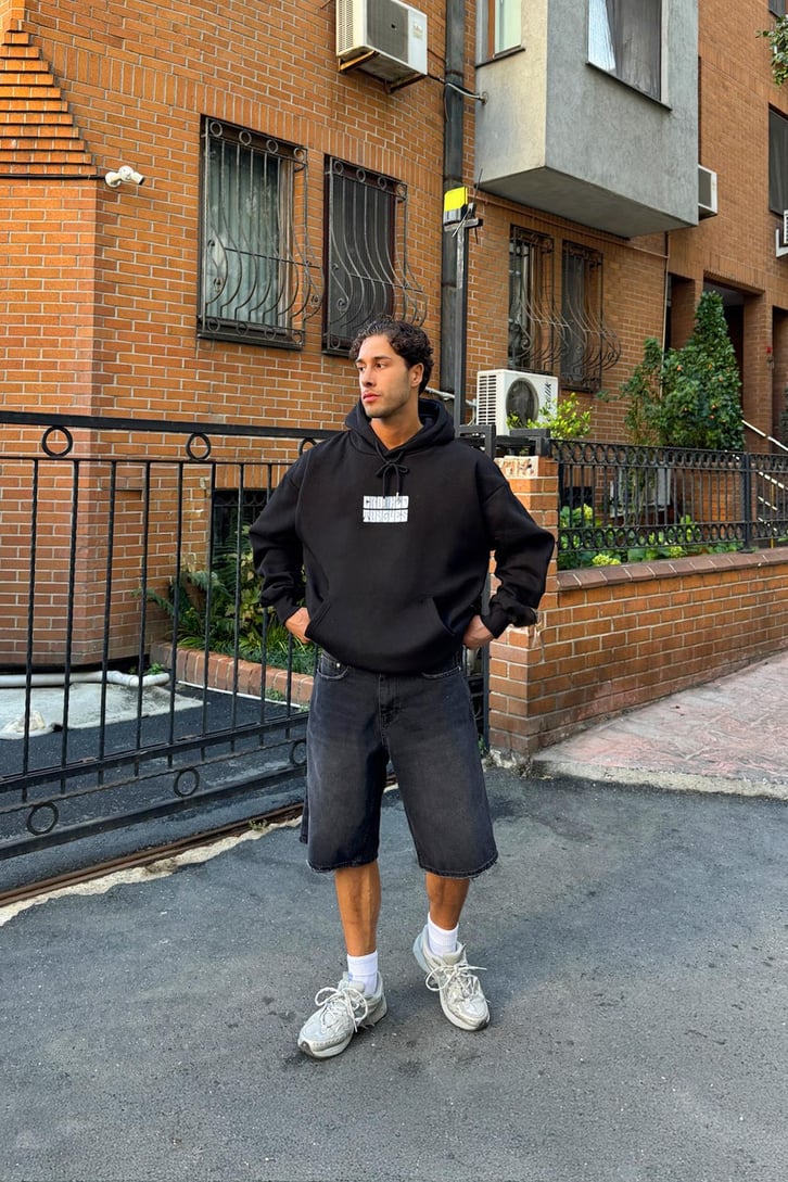 Crooked Tongues Baskılı Hoodie