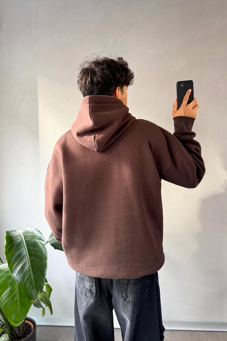 CTRE Nakışlı Oversize Hoodie