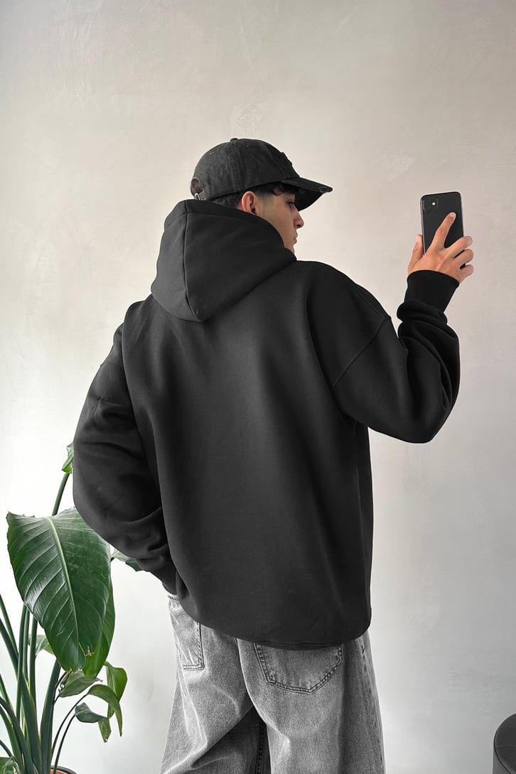 CTRE Nakışlı Oversize Hoodie