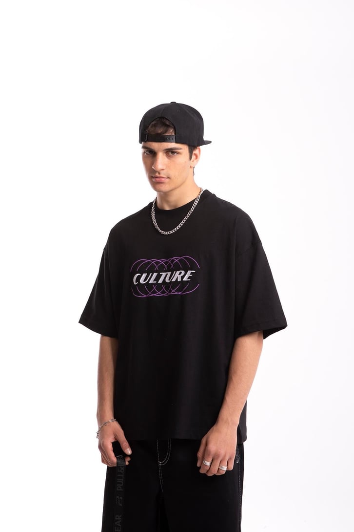 Culture Nakışlı Oversize Tshirt
