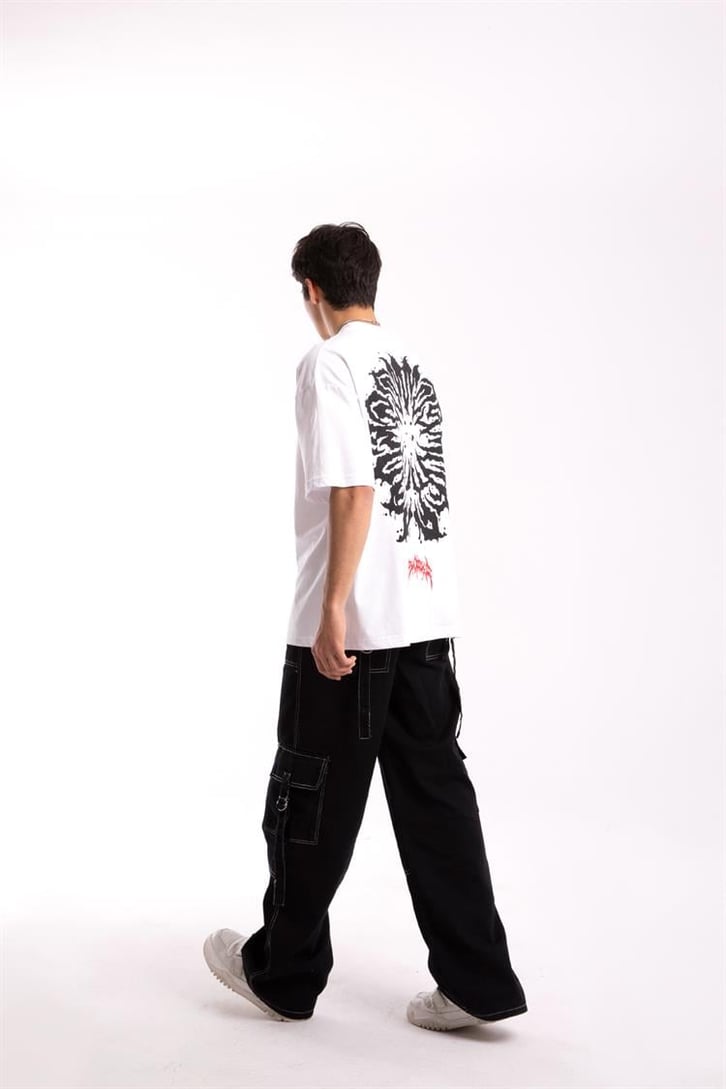 Dark Phobia Sırt Baskılı Oversize Tshirt