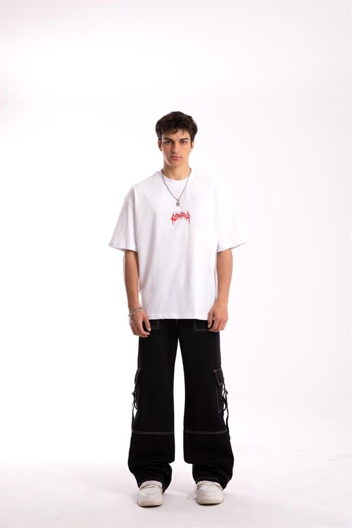 Dark Phobia Sırt Baskılı Oversize Tshirt