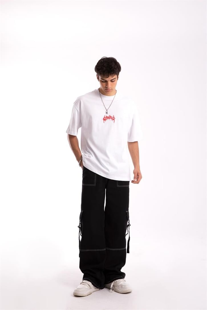 Dark Phobia Sırt Baskılı Oversize Tshirt