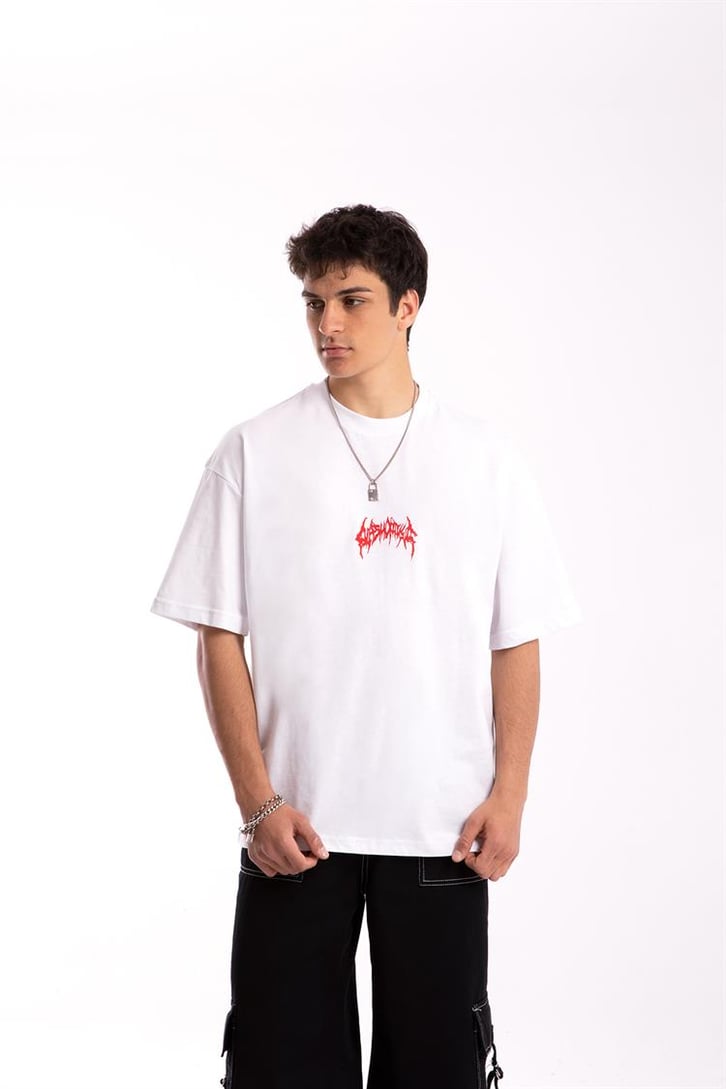 Dark Phobia Sırt Baskılı Oversize Tshirt