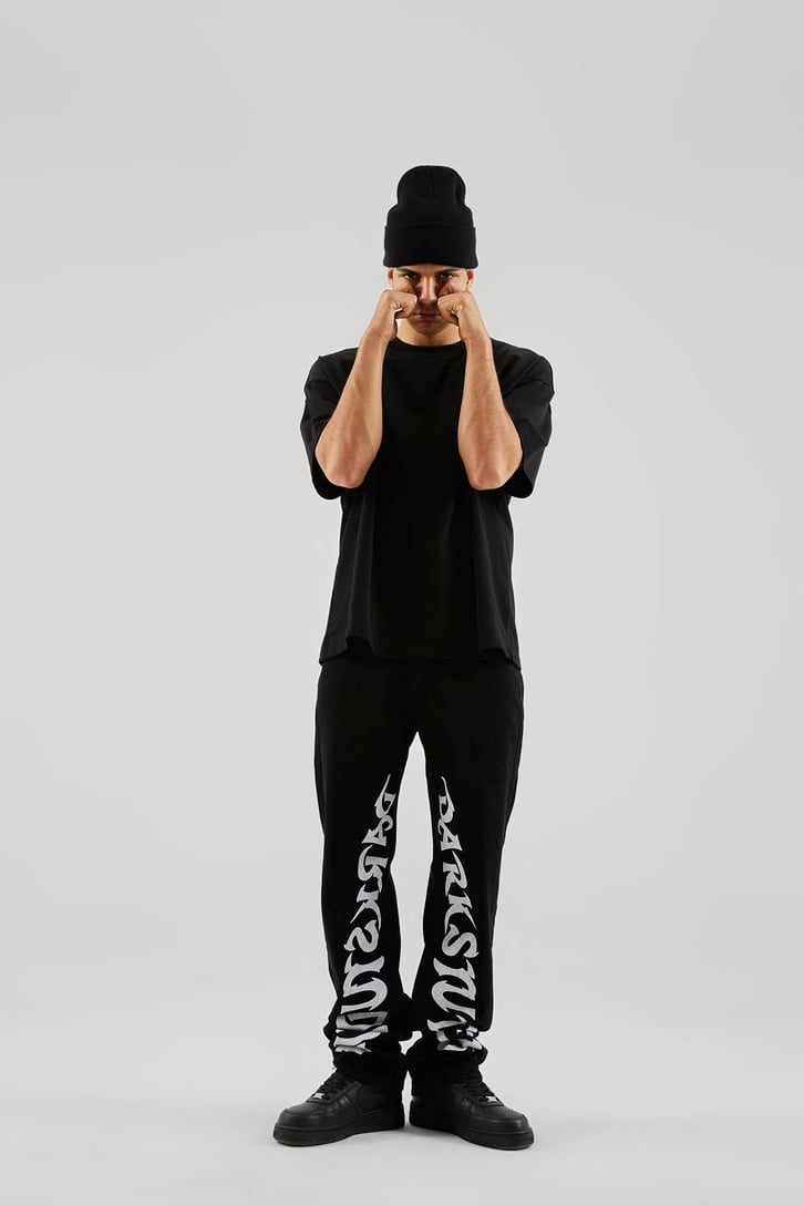 Darkstudios Baskılı Siyah Baggy