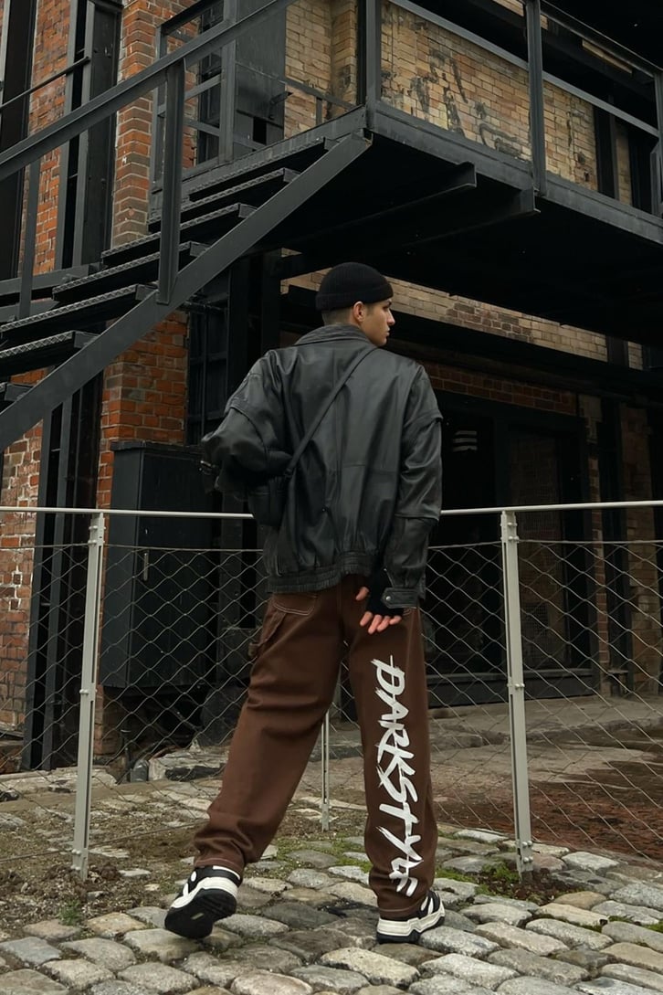 Darkstyle Baskılı Baggy Jean