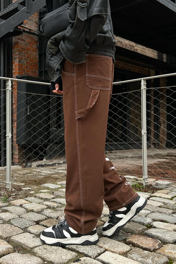 Darkstyle Baskılı Baggy Jean