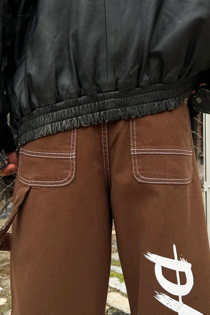 Darkstyle Baskılı Baggy Jean