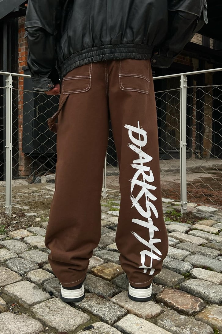 Darkstyle Baskılı Baggy Jean