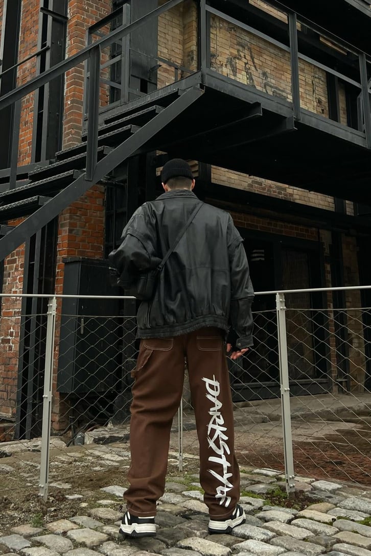 Darkstyle Baskılı Baggy Jean