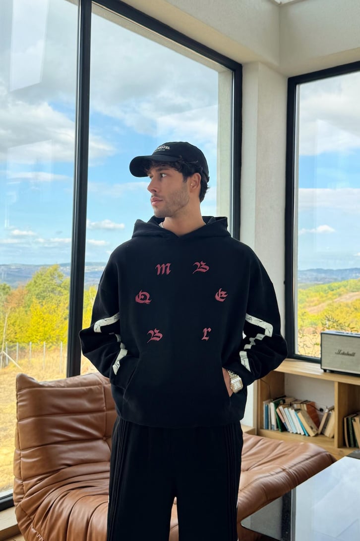Desenli Hoodie