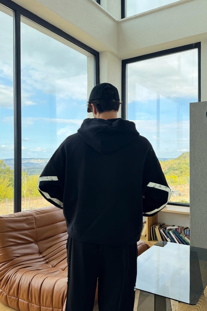 Desenli Hoodie