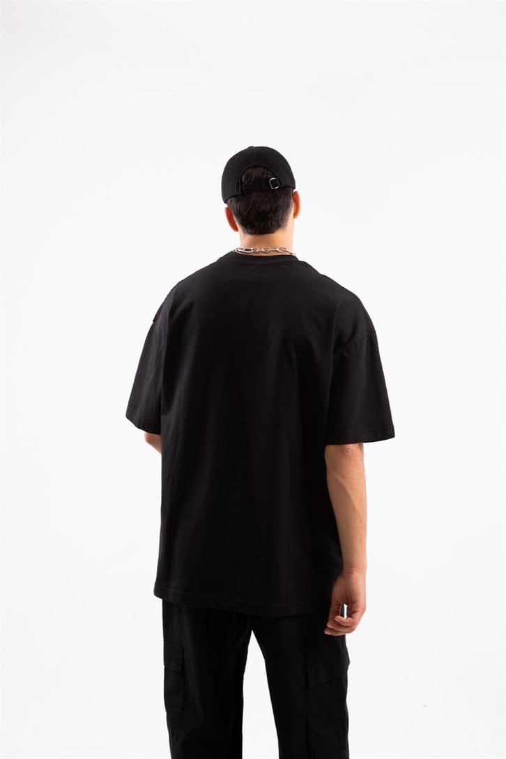 Destroy Baskılı Oversize Tshirt