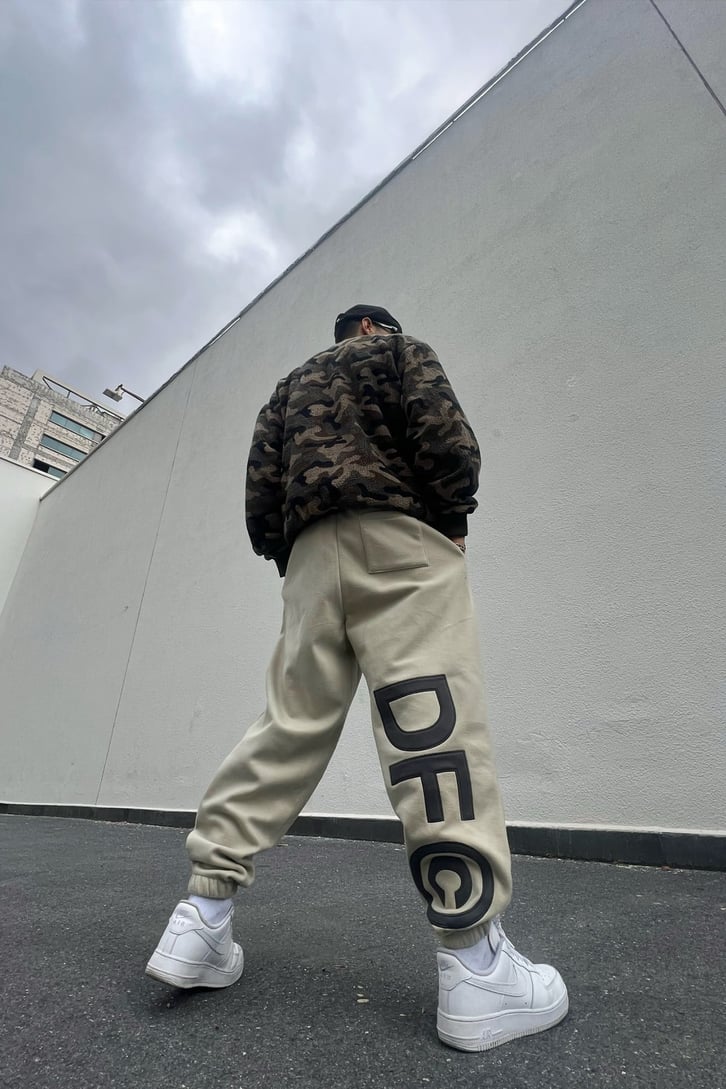 DF Collection Bej Polar Eşofman Altı