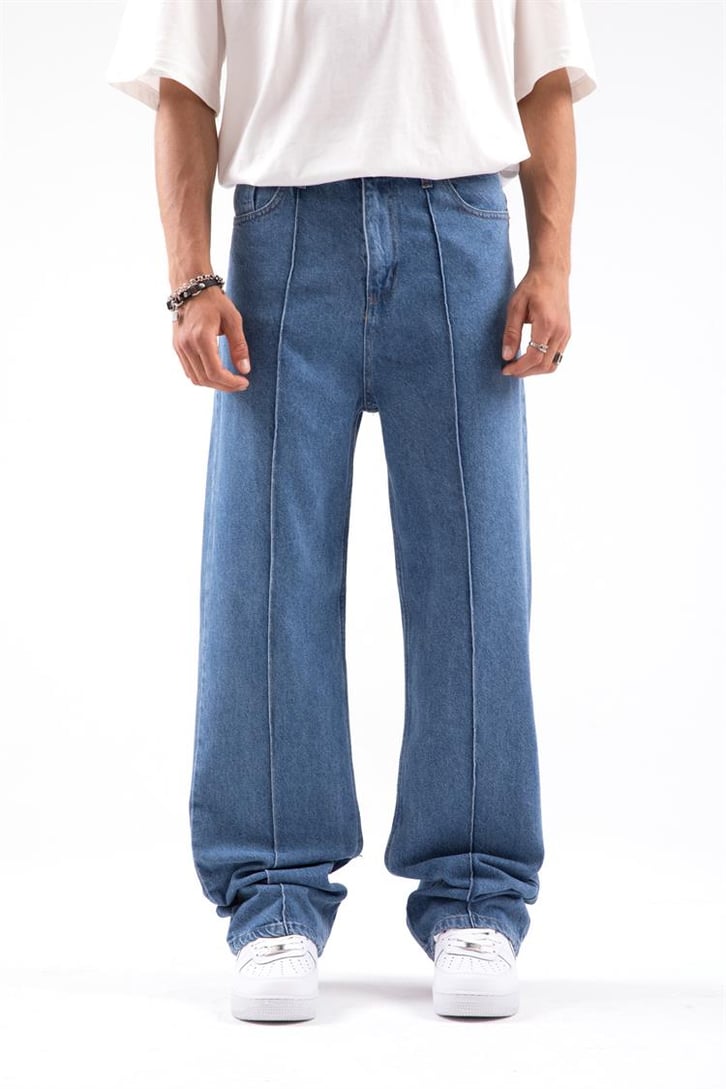 Dikiş Detay Baggy Pantolon