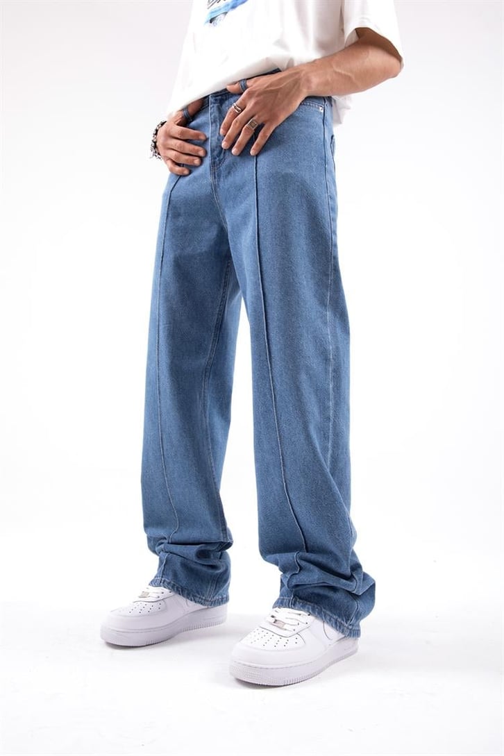 Dikiş Detay Baggy Pantolon