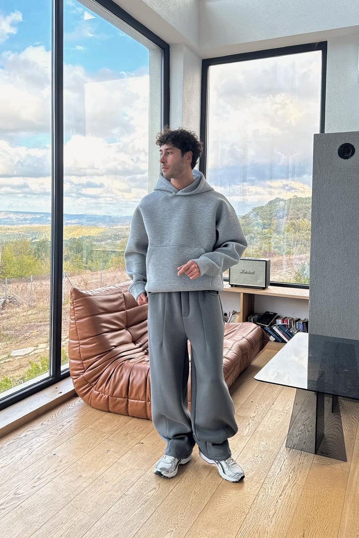 Dikiş Detaylı Baggy Eşofman