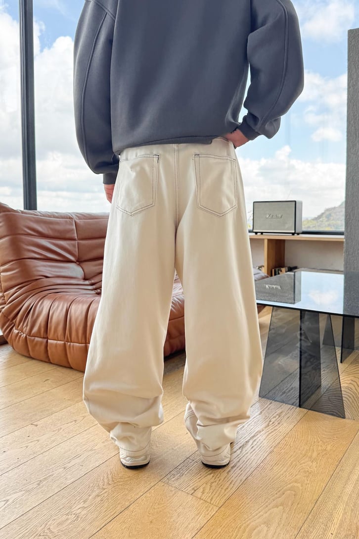 Dikişli Baggy Pantolon