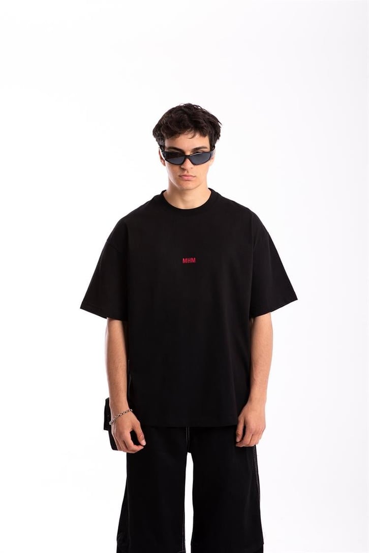 Disaster Sırt Baskılı Oversize Tişört