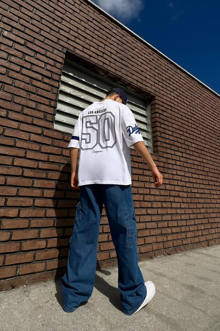 Dodgers Baskılı Oversize Tshirt