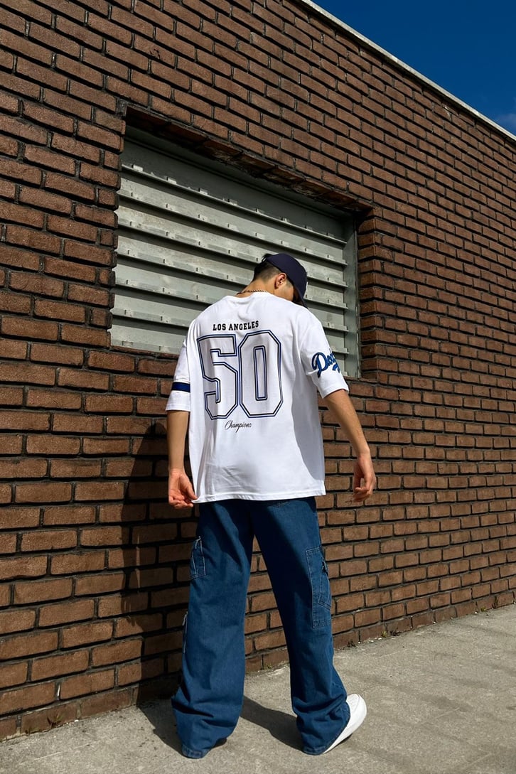 Dodgers Baskılı Oversize Tshirt
