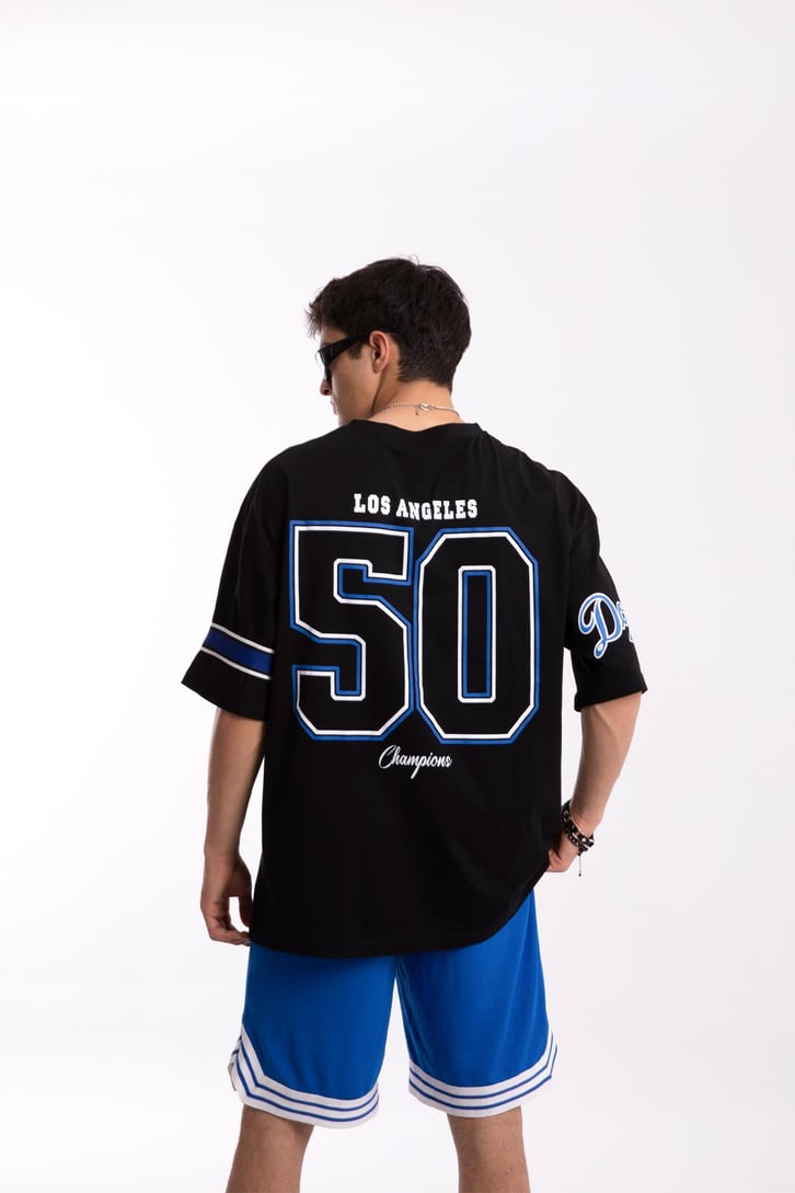 Dodgers Baskılı Oversize Tshirt