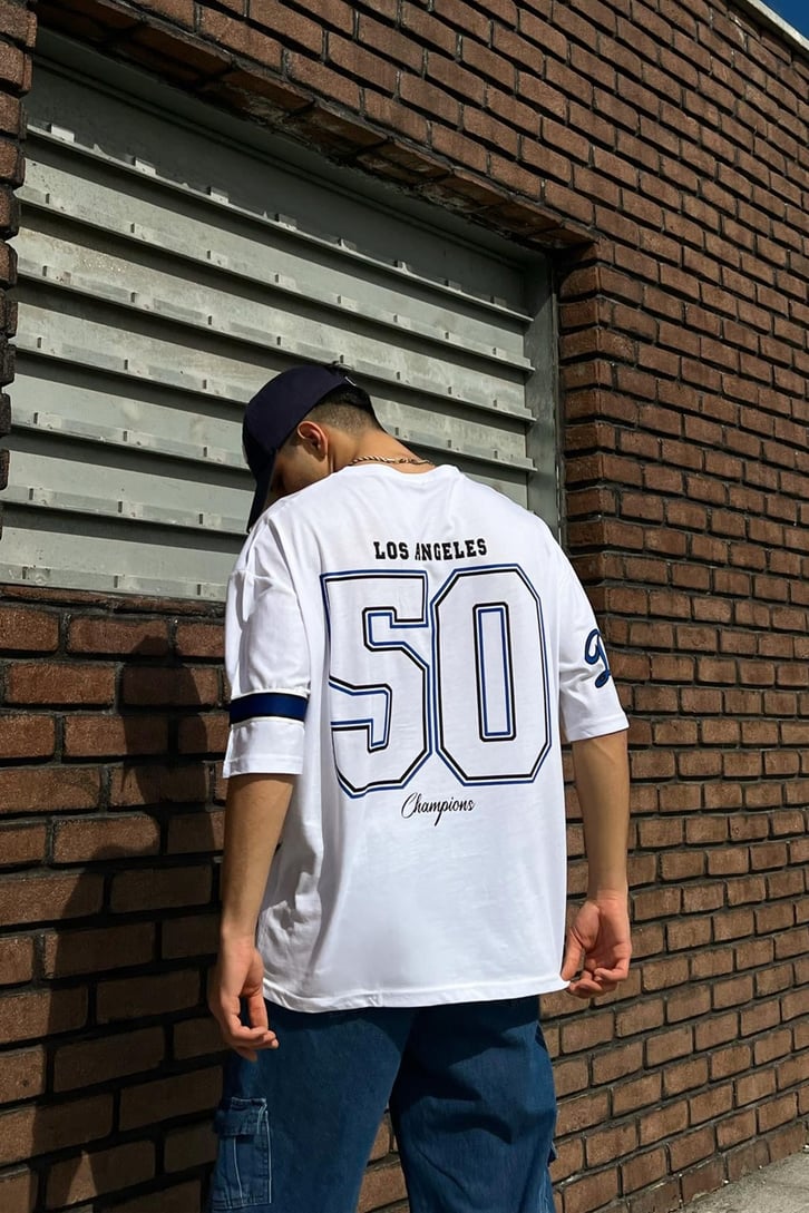 Dodgers Baskılı Oversize Tshirt