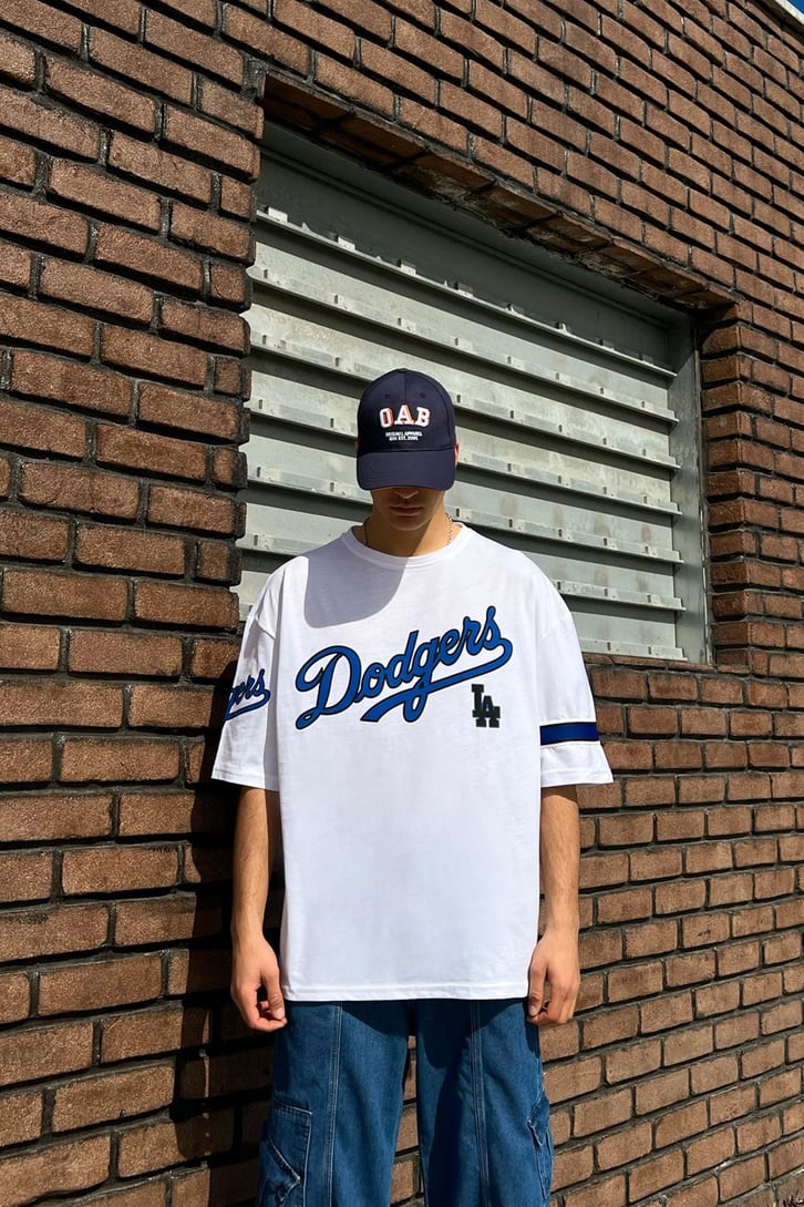 Dodgers Baskılı Oversize Tshirt