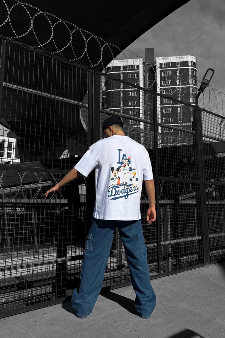 Dodgers Sırt Baskılı Oversize Tshirt