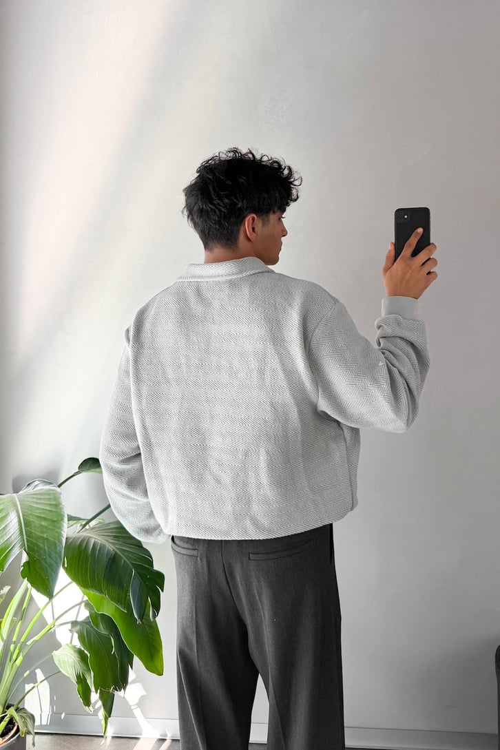 Dokulu Polo Yaka Sweatshirt