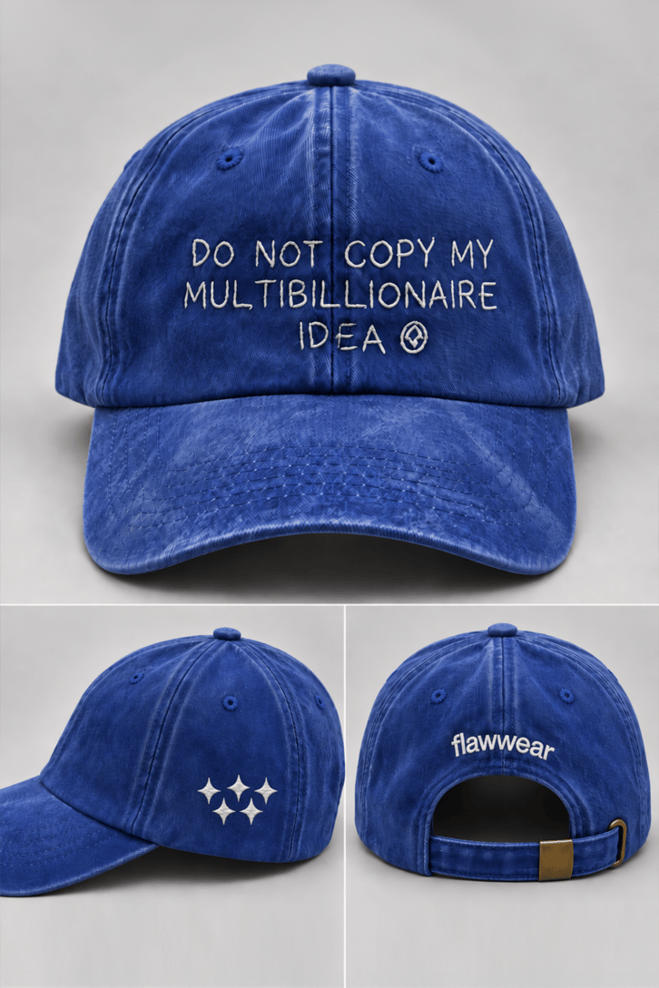 Don't Copy Nakışlı Yıkamalı Şapka