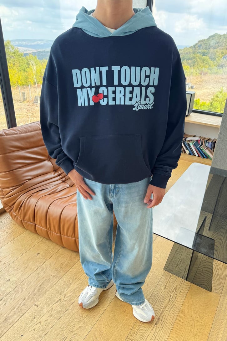 Dont Tuch Baskılı Hoodie