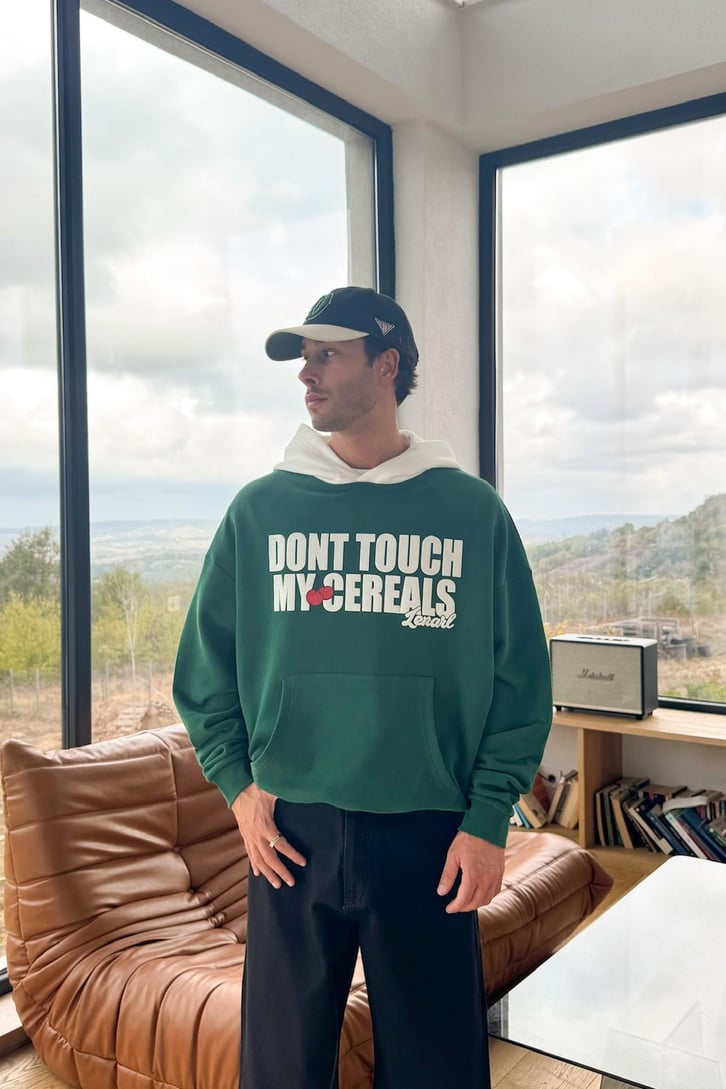 Dont Tuch Baskılı Hoodie