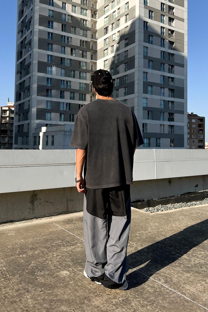 Double Color Paraşüt Pantolon
