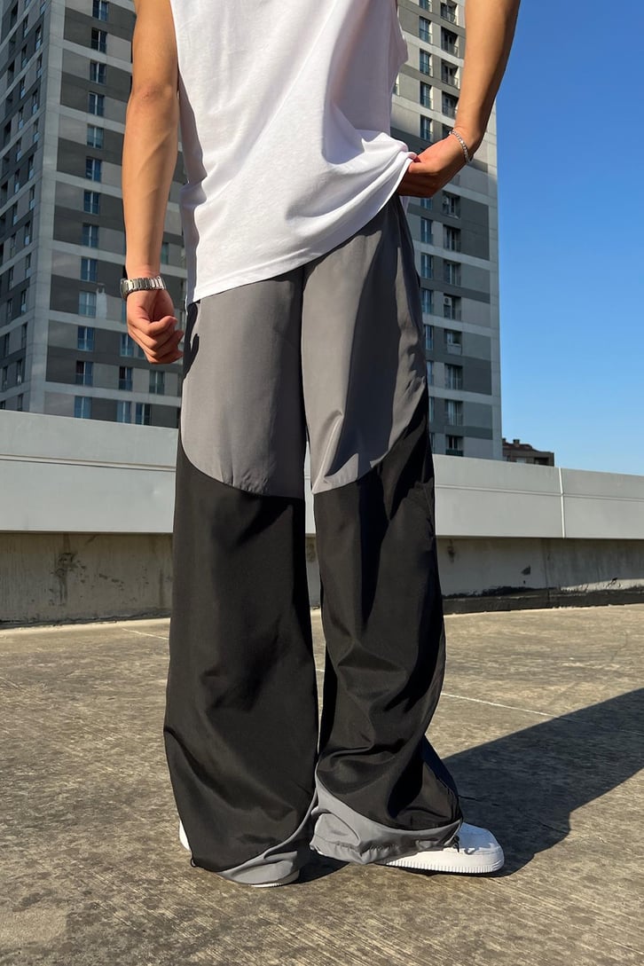 Double Color Paraşüt Pantolon