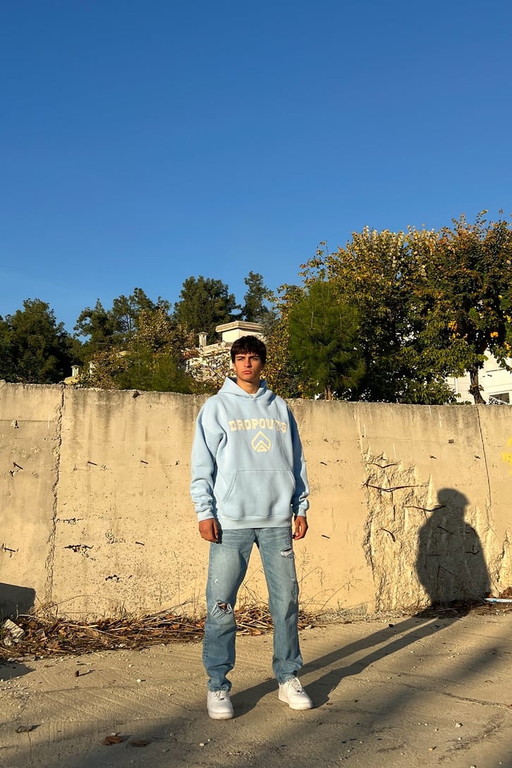Dropouts Nakışlı Oversize Sweatshirt