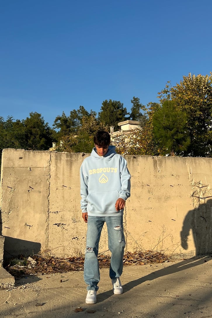 Dropouts Nakışlı Oversize Sweatshirt