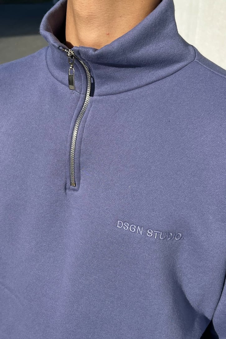 DSGN Studios Nakışlı Half-Zip Sweatshirt