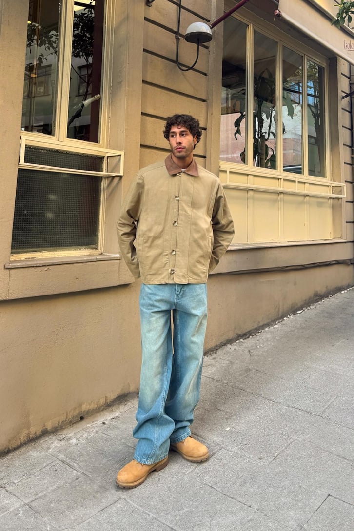 Düğmeli Oversize Ceket