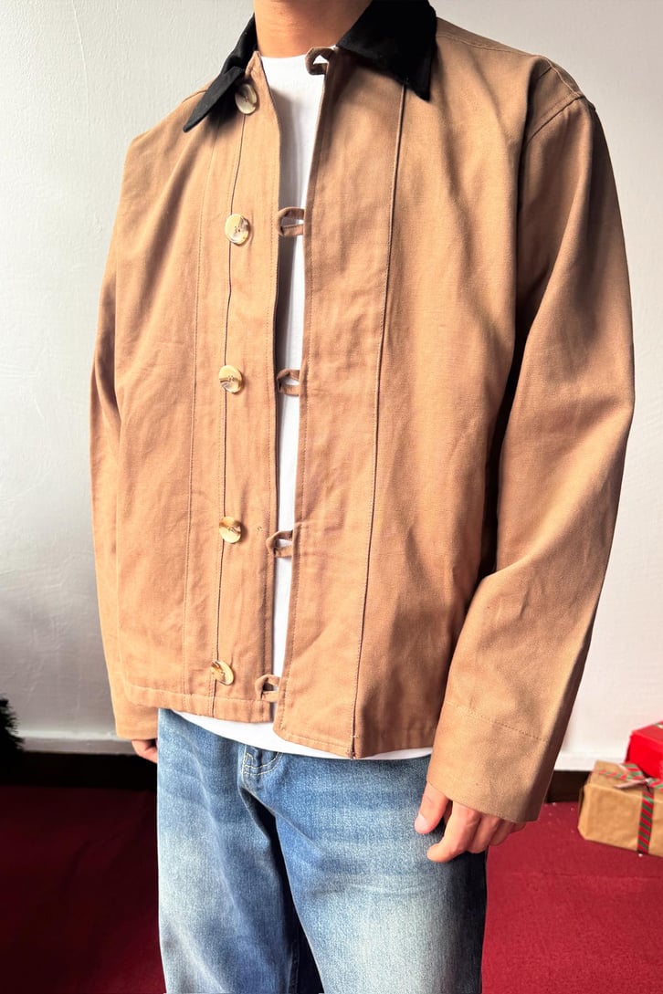 Düğmeli Oversize Ceket