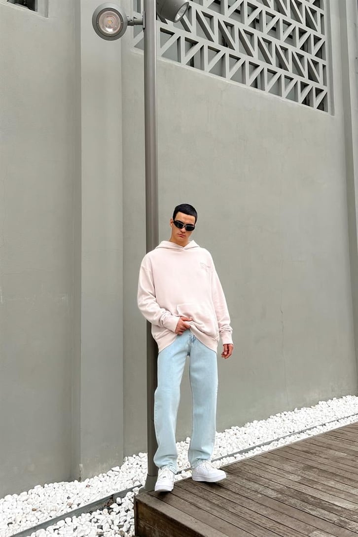 Earth Colors Baskılı İçi Pamuklu Oversize Hoodie