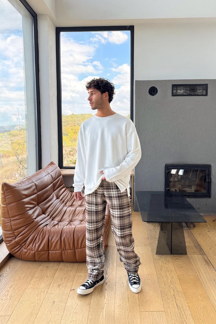 Ekose Model Eşofman Altı