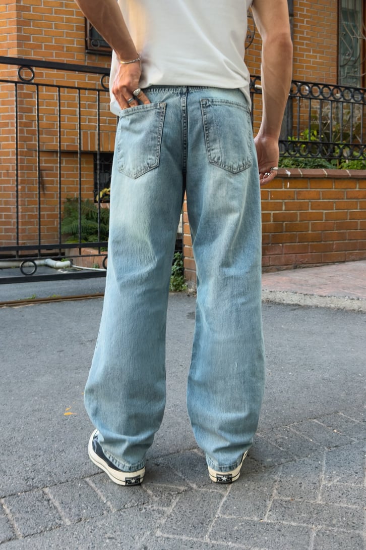 Eksitmeli Baggy Fit Jean