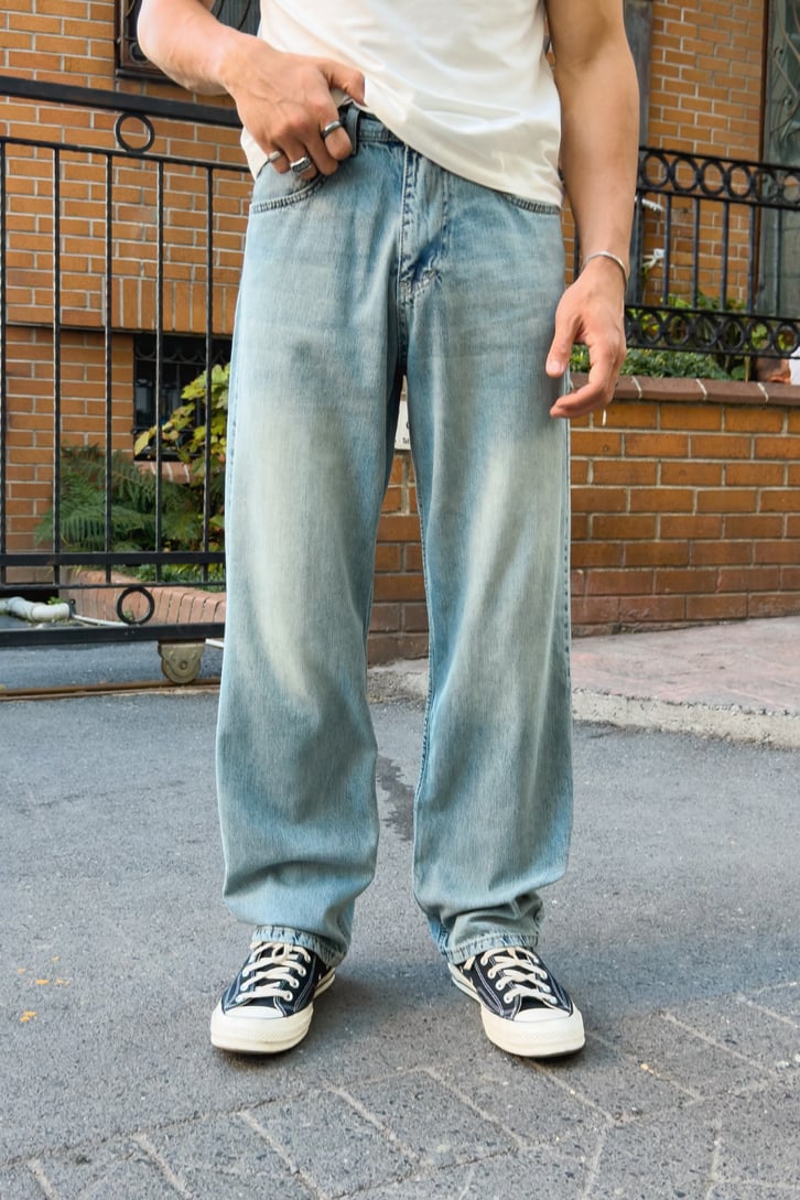 Eksitmeli Baggy Fit Jean