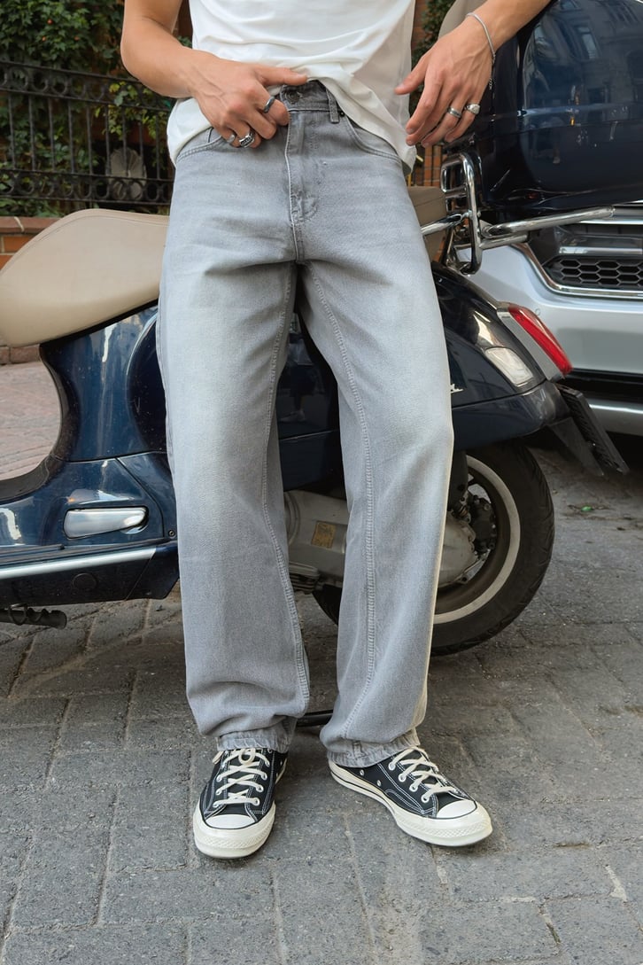 Eksitmeli Baggy Fit Jean