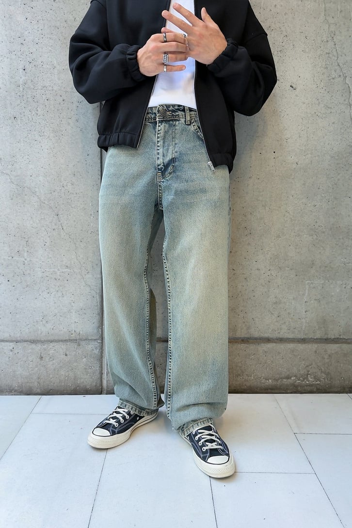 Eksitmeli Baggy Fit Jean