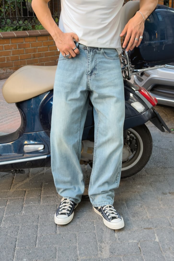 Eksitmeli Baggy Fit Jean