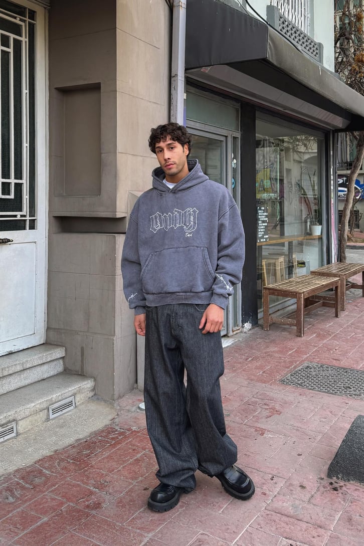 Endy Dad Nakışlı Hoodie