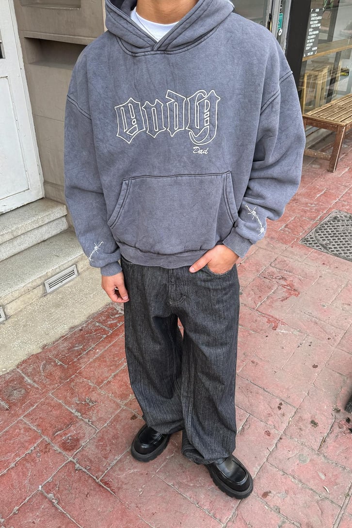 Endy Dad Nakışlı Hoodie